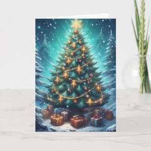 Carte Arbre de Noël Fantastique