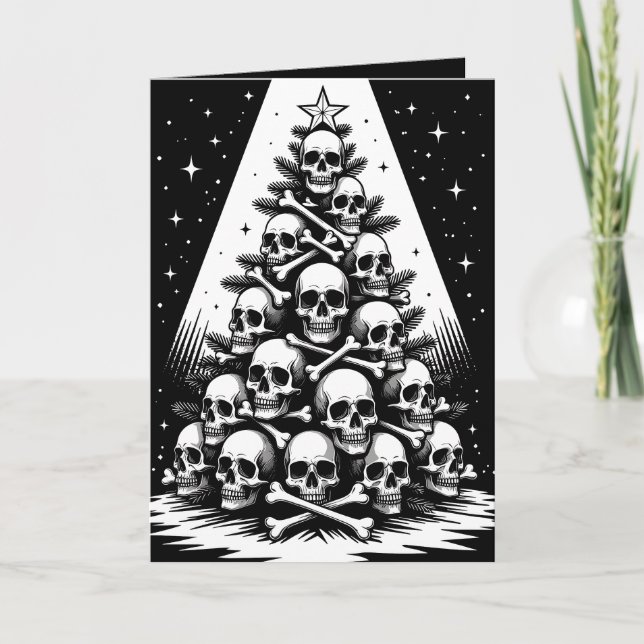 Carte Arbre de Noël gothique V (Devant)