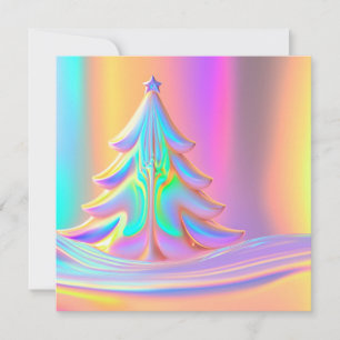 Carte Arbre de Noël Iridescente