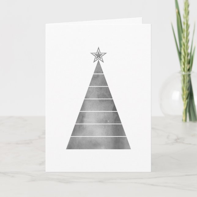 Carte Arbre de Noël minimaliste (Devant)