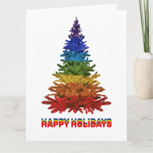 Carte Arbre de Noël Rainbow