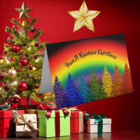 Arbre de Noël Rainbow personnalisé