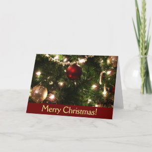Carte Arbre de Noël (Vierge à l'intérieur)