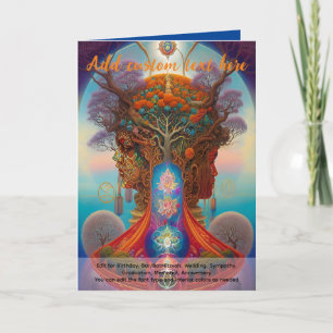 Carte Arbre de Vie Mystique de l'Art Sacré Rêveur Spirit