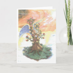 Carte arbre des roses (carte de voeux)