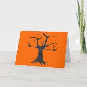 Carte arbre éffrayant