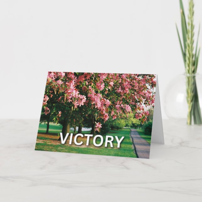 Carte Arbre en fleurs - Victoire (Devant)