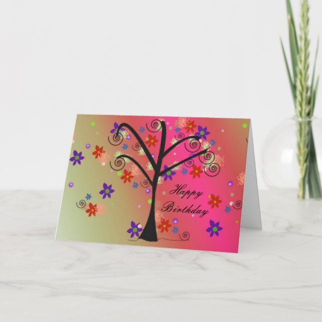 Carte Arbre Fantaisiste (Devant)