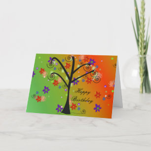 Carte Arbre Fantaisiste