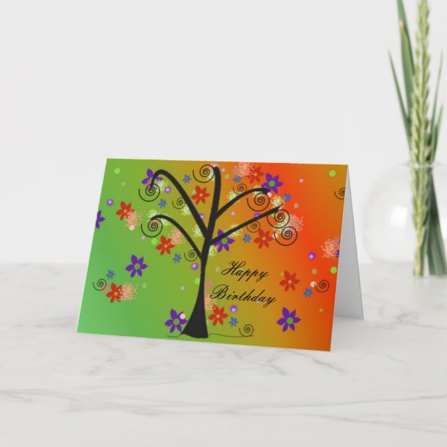 Carte Arbre Fantaisiste (Devant)
