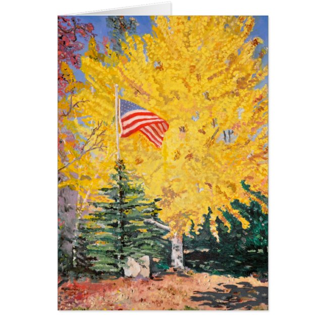 Carte Arbre Ginkgo Automne (Devant)