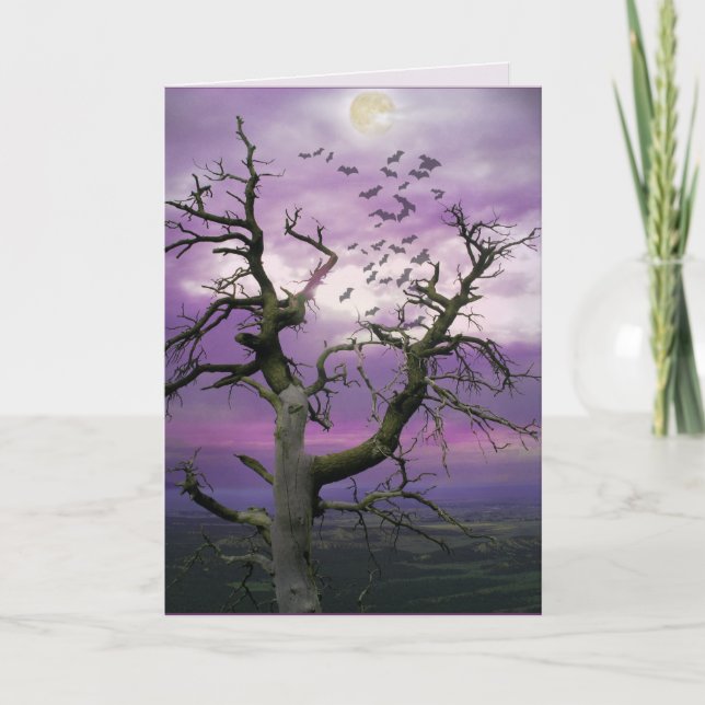 Carte Arbre Halloween (Devant)