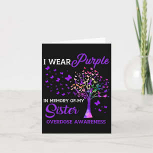 Carte Arbre Je Porte Violet Mémoire De Soeur Surdosage A