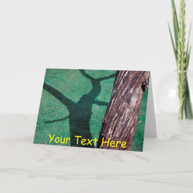 Carte Arbre mort personnalisable (Devant)