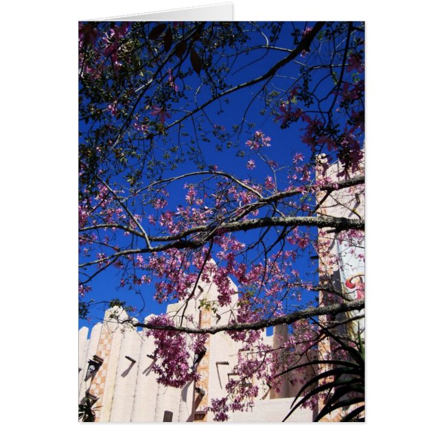 Carte Arbre rose (Devant)