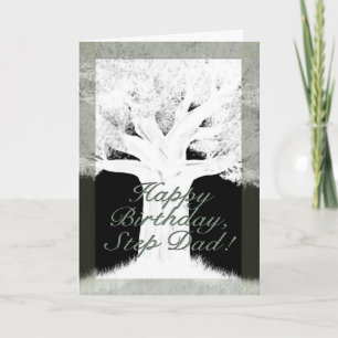 Carte Arbre Silhouette-Anniversaire