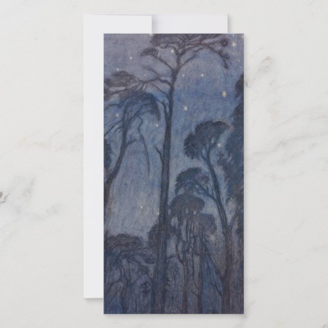 Carte Arbres à Twilight (par Edward Robert Hughes) (Devant)