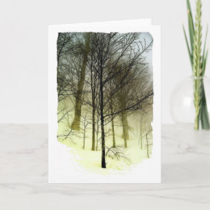 Carte Arbres couverts de neige