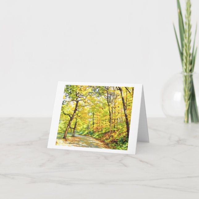 carte ARBRES D'AUTOMNE (Devant)