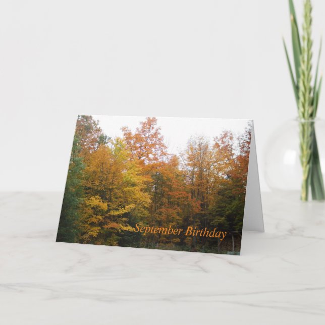 Carte Arbres d'automne (Devant)