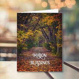 Carte Arbres d'automne Équinoxe d'automne Mabon Bénédict