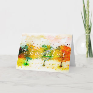 Carte Arbres d'automne personnalisés