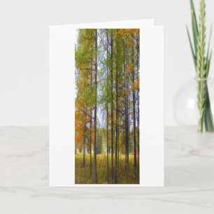 Carte "Arbres en automne" Numériquement Tamaracks transf