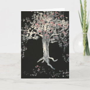 Carte Arbres en fleurs de cerisiers au Japon