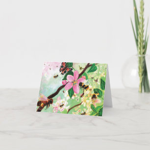 Carte Arbres en fleurs pour abeilles et autres pollinisa