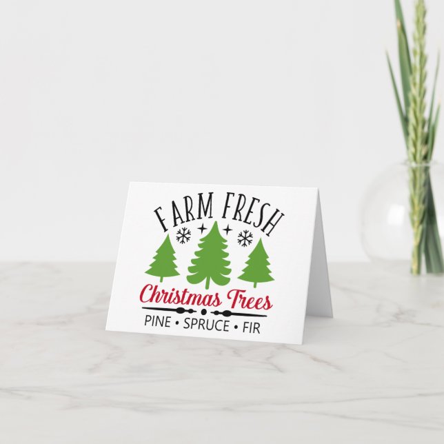 Carte Arbres frais de ferme (Devant)
