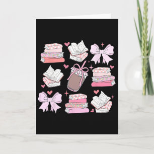 Carte Arc Bow Book Café Saint-Valentin Bibliophile Bibli
