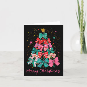Carte Arc Coquet Joyeux Noël Arbre de Noël Famille Paja