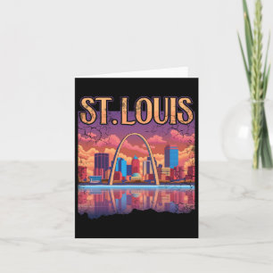 Carte Arc de Gateway à St Louis Missouri Paysage Urbain 