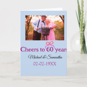 Carte Arc doré applaudit au 60 ans de mariage 