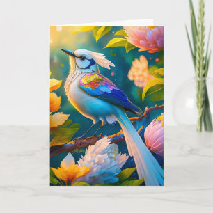 Carte Arc en arc-en-ciel Jay Imaginaire Bird