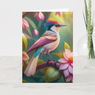 Carte Arc en arc-en-ciel Jay Imaginaire Bird
