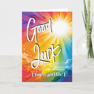 Carte Arc-en-ciel : Bonne chance Vous avez cet examen !