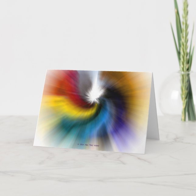 Carte "Arc-en-ciel de nouveau né" (Devant)