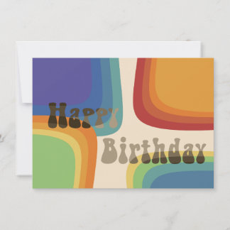 Carte arc-en-ciel des années 70