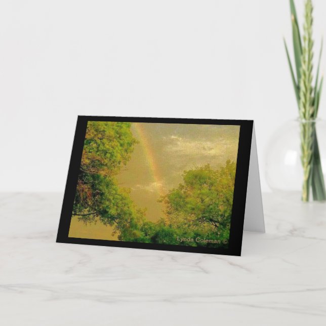 Carte Arc-en-ciel d'or de ciel (Devant)