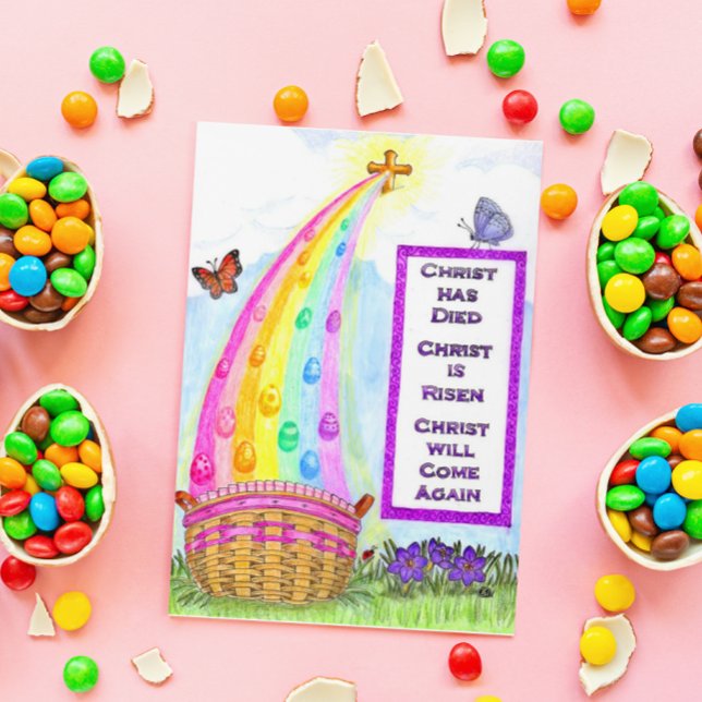 Carte Arc-en-ciel Pâques (Créateur téléchargé)