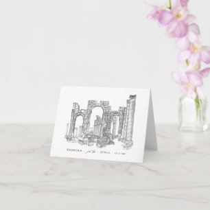 Carte Arc monumental, Palmyre, Syrie