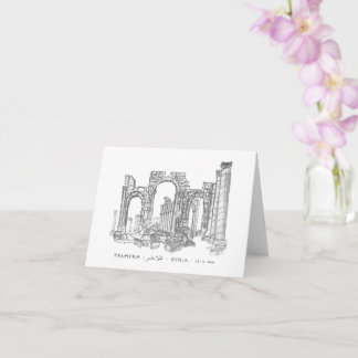 Carte Arc monumental, Palmyre, Syrie