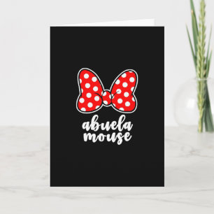 Carte Arc pour femmes Abuela Mouse Vacances en famille