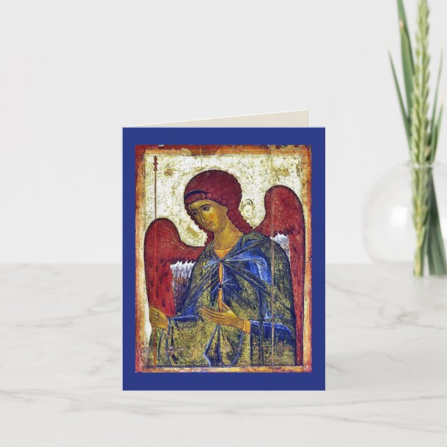 Carte Archange Gabriel Art chrétien byzantin (Devant)