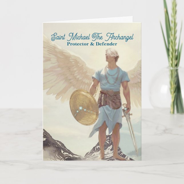 Carte Archangel Michael - Serene Guardian Pastel Light (Devant)