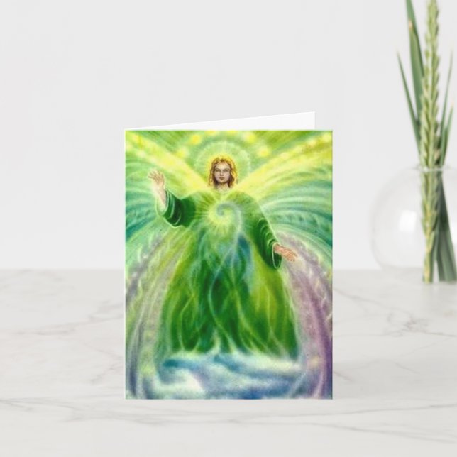 Carte Archangel Raphael Lumière de guérison (Devant)