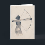 Carte Archeress Watercolor Silhouette<br><div class="desc">Archeress I by Grace Popp. | 138501D</div>
