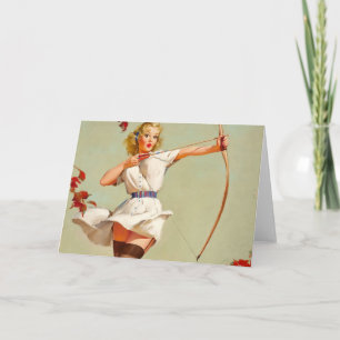 Carte Archery Pin-up