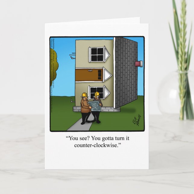 Carte Architect Humor Greeting Card (Devant)